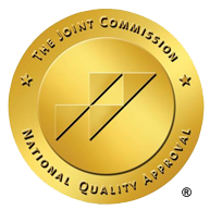 The Joint Commission logo is a golden seal indicating National Quality Approval